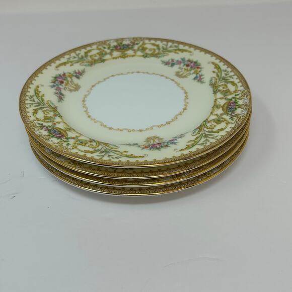 Lot 4 VTG Noritake China Nanette 6-3/8 Bread Dessert Plates #683 Japan - Picture 2 of 6